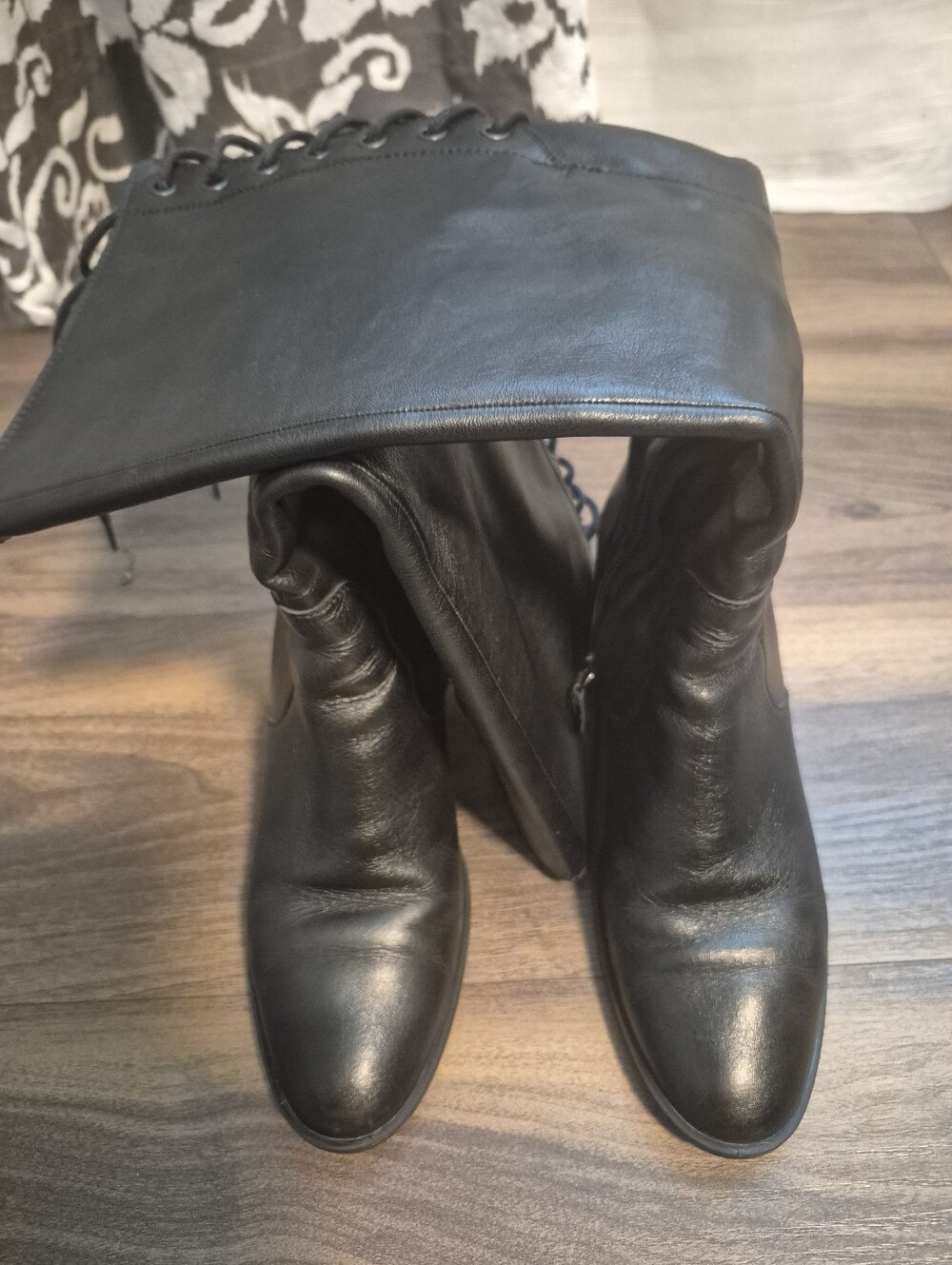 GEOX Respira Leather Knee-High Boots - Picture 6 of 16
